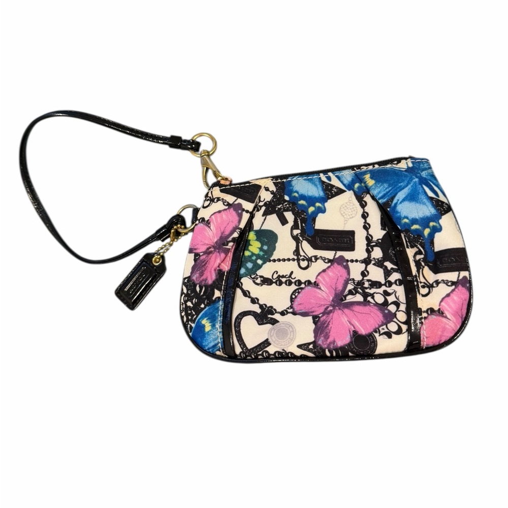 🦋 Coach Parker Butterfly Print Wristlet Y2K Limited Edition Mini Pouch 🦋